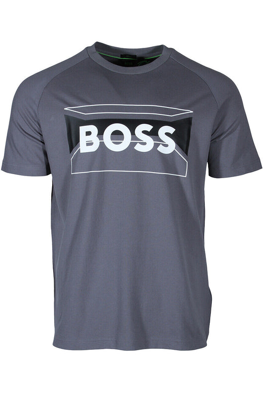 HUGO BOSS Tee 2 Men’s Regular Fit T-Shirt in Medium Grey 50514527 036