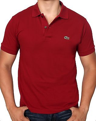 Lacoste Men's Short Sleeve Classic Cotton Pique Polo Shirt L1212-51 476 Burgundy