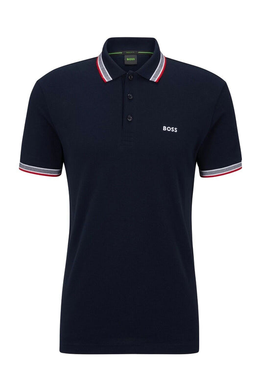 HUGO BOSS Paddy Regular Fit Men’s Polo Shirt in Navy Blue 50505600 400