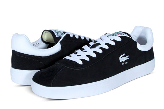 Lacoste Baseshot 223 1 SMA Men’s Suede Sneakers in Black and White 746SMA0065312