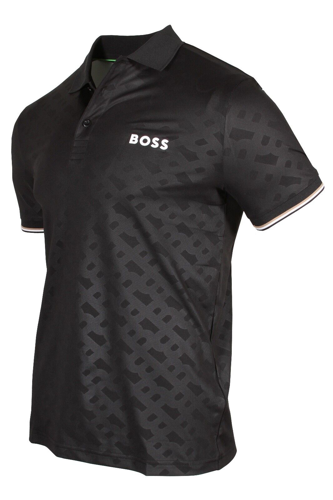 HUGO BOSS X Matteo Berrettini Men’s Slim-Fit Polo Shirt in Black 50501282 001