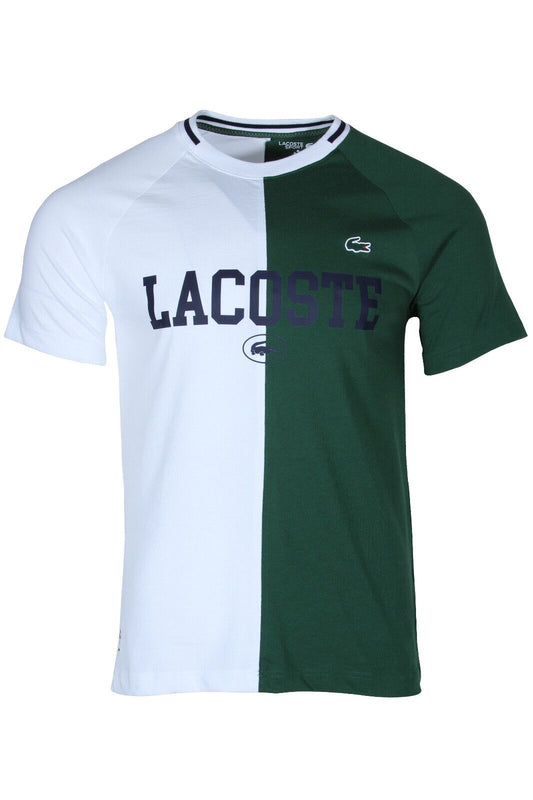 Lacoste Sport X Daniil Medvedev Men's T-Shirt in White and Green TH7538-51 737