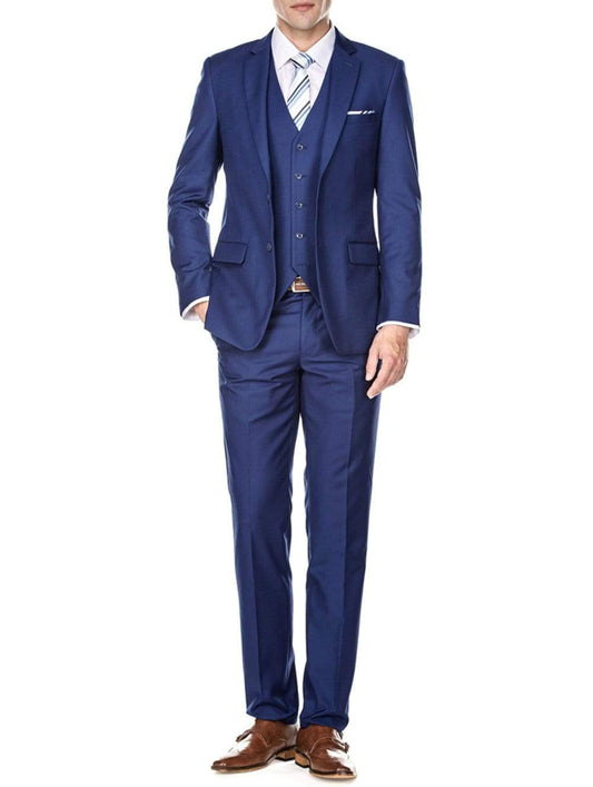 Braveman Men's 3-Piece Slim Fit Suit M300 in Indigo
