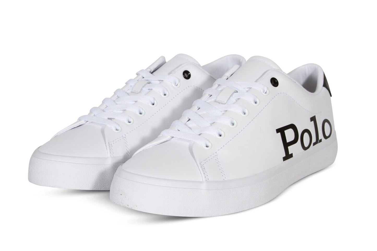 Polo Ralph Lauren Longwood Logo Men’s Sneakers in White and Black 816862547001