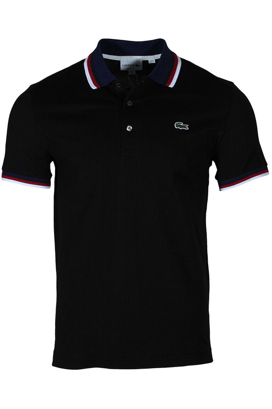 Lacoste Men's Regular Fit Stretch Cotton Piqué Polo Shirt in Black PH3461-51 031
