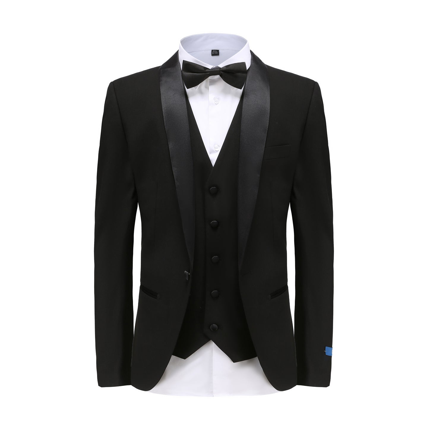 Braveman Men's 3 Pc Slim Fit Tuxedo Set TX300 in Black