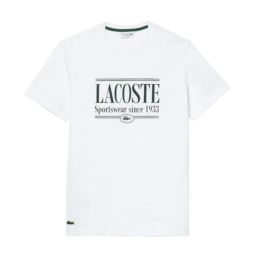 Lacoste Men's Regular Fit Jersey T-Shirt in White TH0322 51 001