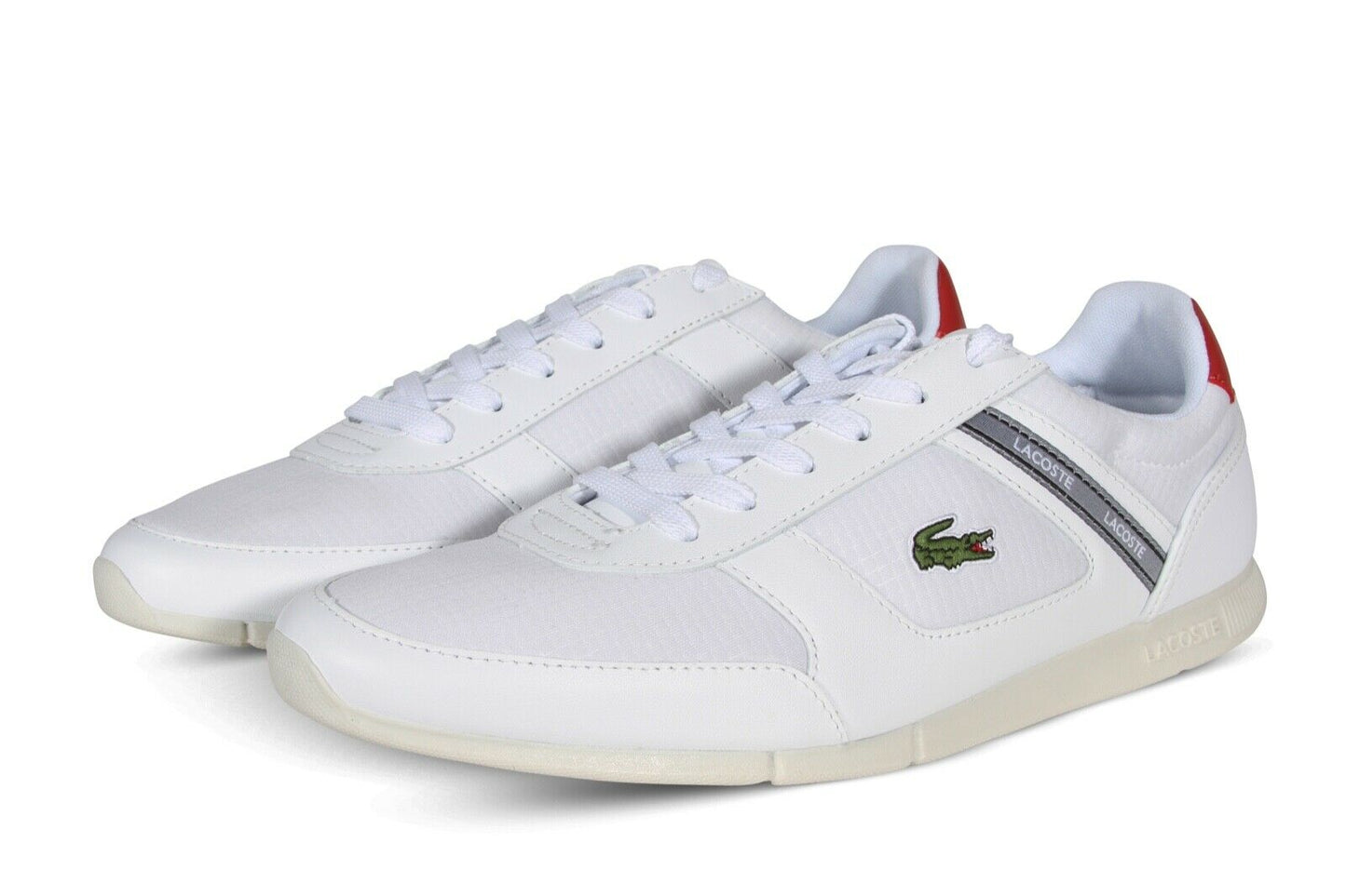 Lacoste Menerva Sport 0722 1 CMA Men’s Sneakers in White and Red 7-43CMA0032286