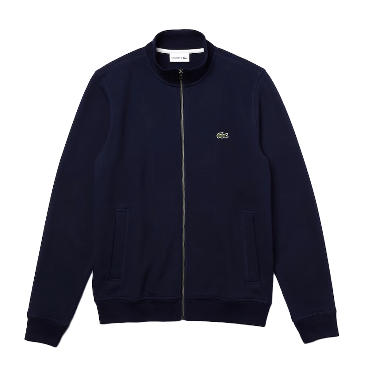 Lacoste Men's Zip-Up Piqué Fleece Jacket in Navy Blue SH2178-51 166