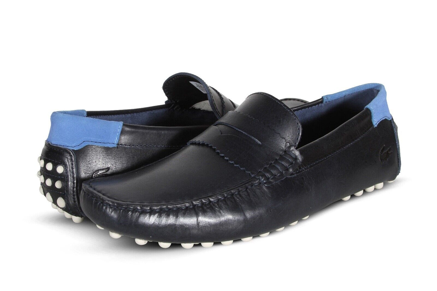 Lacoste Concours 123 1 CMA Men’s Leather Loafers in Navy Blue 745CMA0032J18