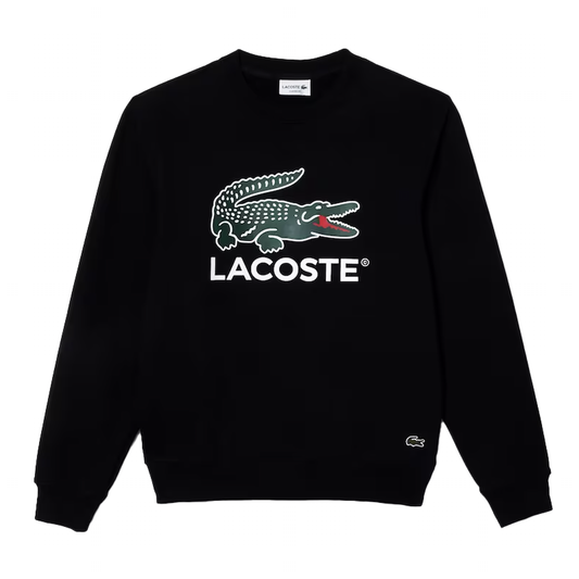 Lacoste Men's Classic Fit Cotton Fleece Sweatshirt in Black SH1281-51 031