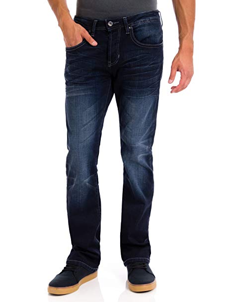 Buffalo David Bitton King-X Slim Boot Stretch Men's Jeans Sanded & Rusty BM16437