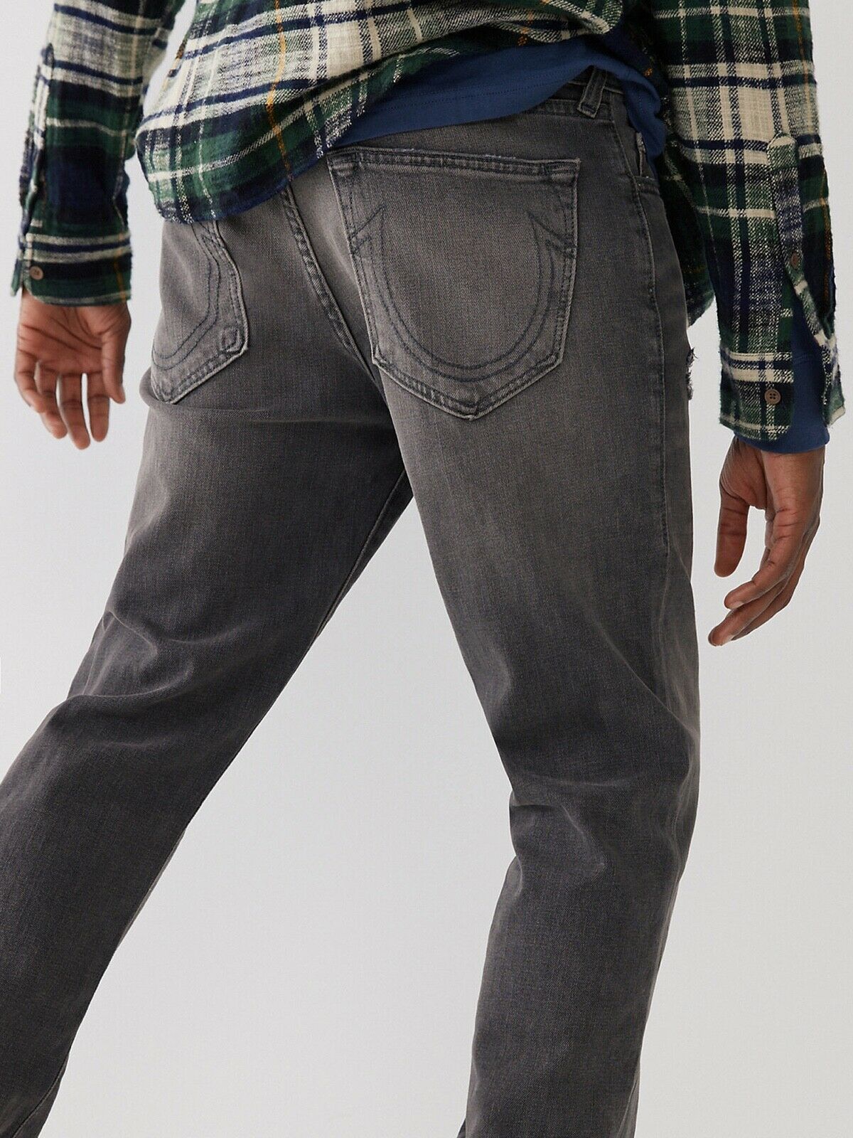 True Religion Geno Renegade Slim Fit Men's Jeans in Grey 105254 HSYR