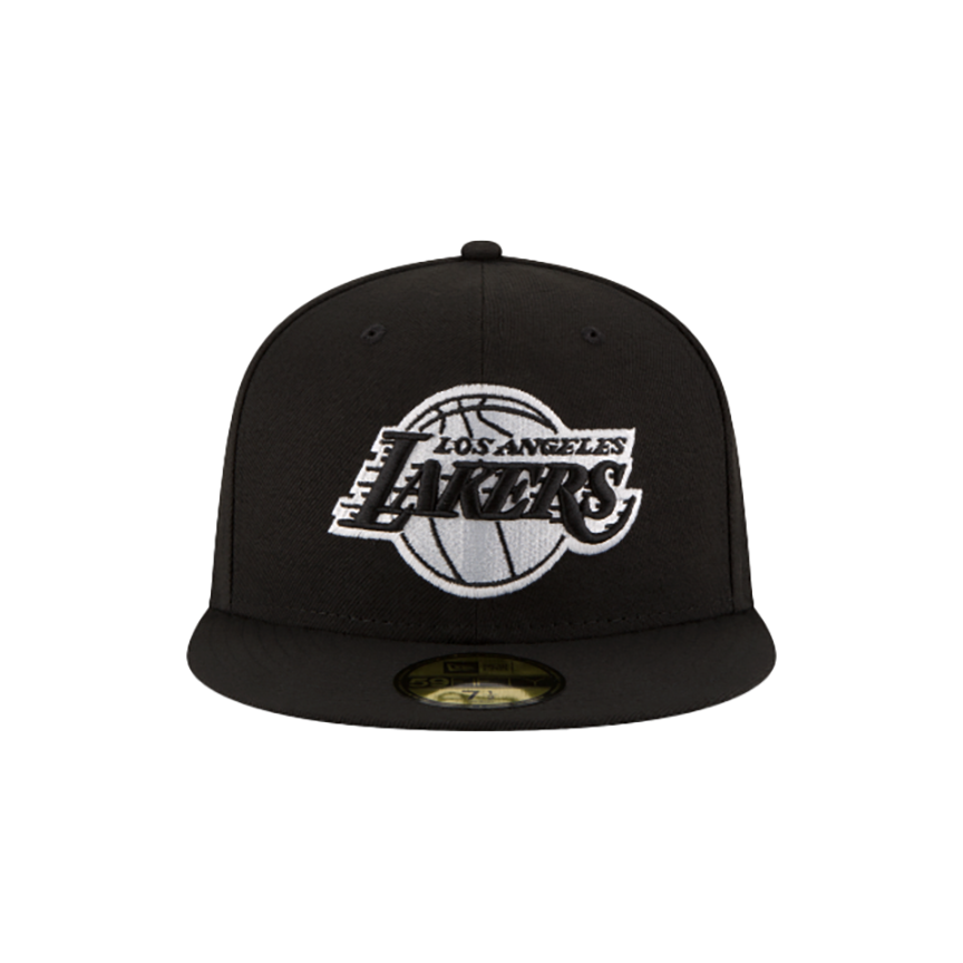 New Era Los Angeles Lakers 59Fifty Fitted Cap in Black and White 70344031
