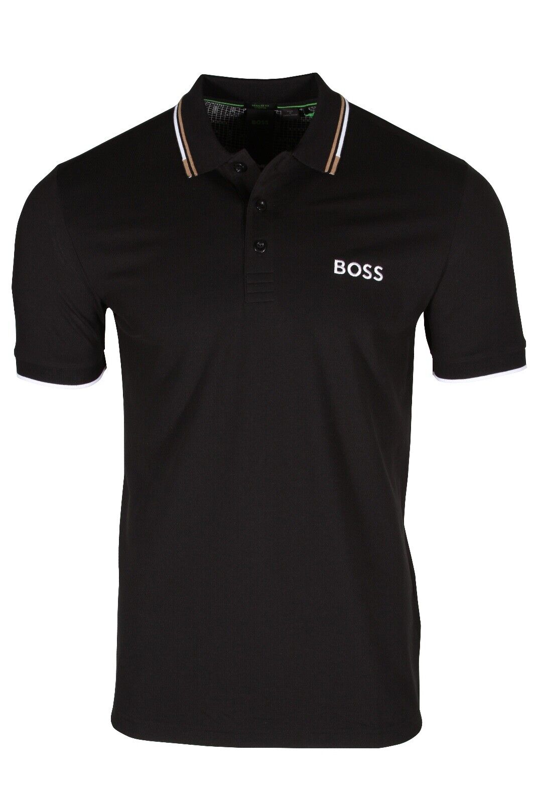 HUGO BOSS Paddy Pro Men’s Cotton-Blend Polo Shirt in Black 50469094-006