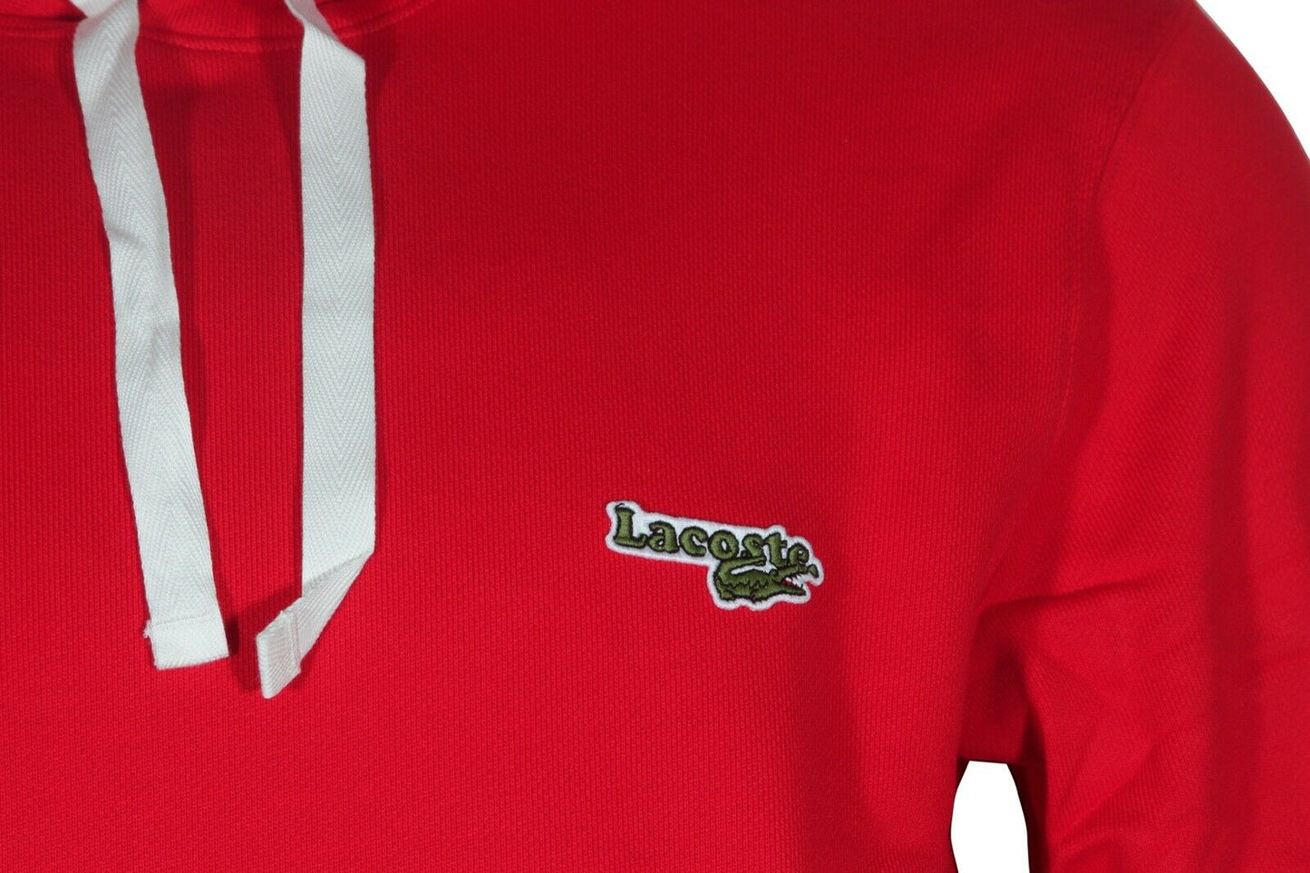 Lacoste Men's Hooded Fleece Sweatshirt in Red SH2162-51 240