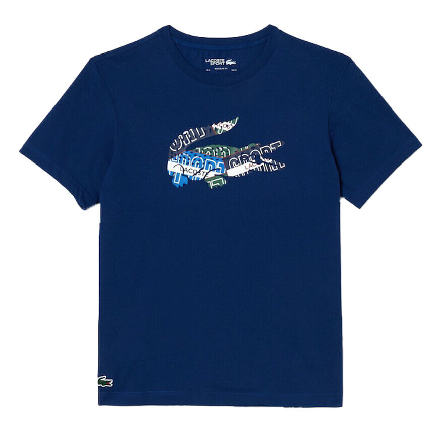 Lacoste Men's SPORT Cotton Jersey T-Shirt in Navy Blue TH1801 51 F9F
