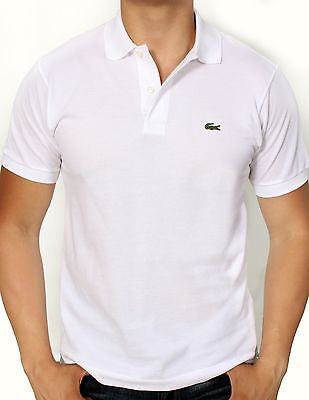 Lacoste Men's Short Sleeve Classic Cotton Pique Polo Shirt L1212-51 001 White