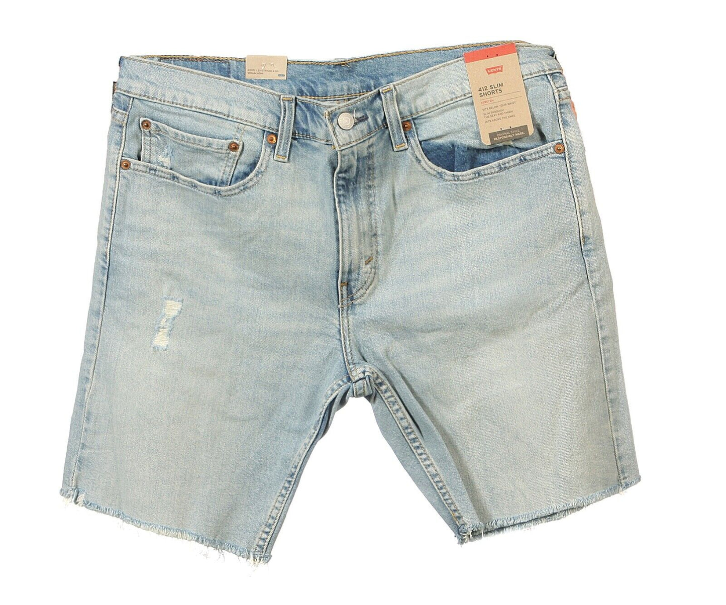 Levi’s 412 Men’s Slim Fit Denim Shorts I Wash: LETS TB DX I Style: 39387-0070