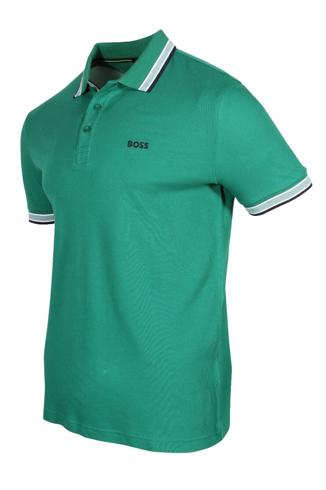 HUGO BOSS Paddy Men’s Cotton Polo Shirt With Logo in Dark Green 50468983-309