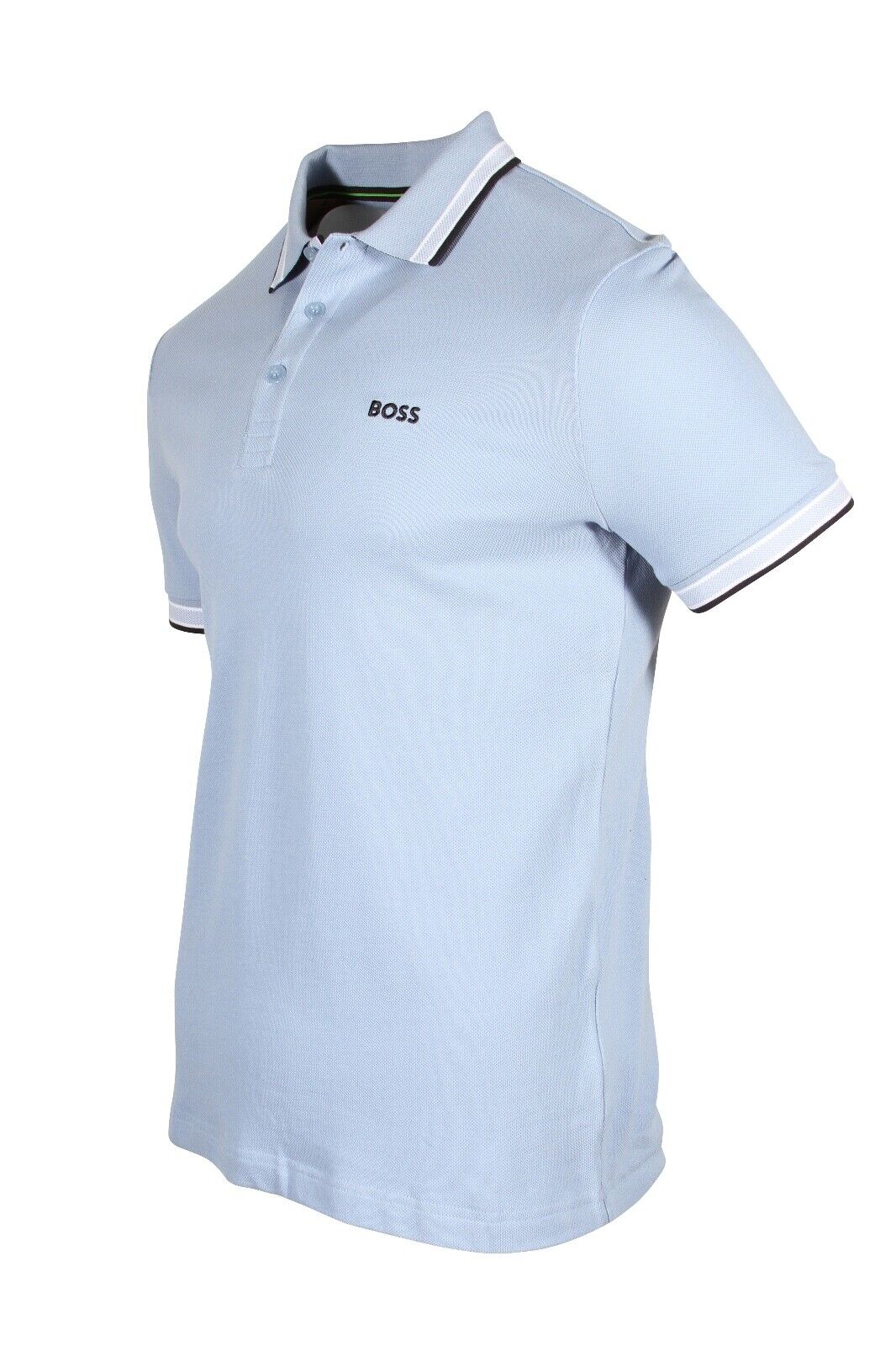 HUGO BOSS Paddy Men’s Cotton Polo Shirt With Logo in Open Blue 50468983-498